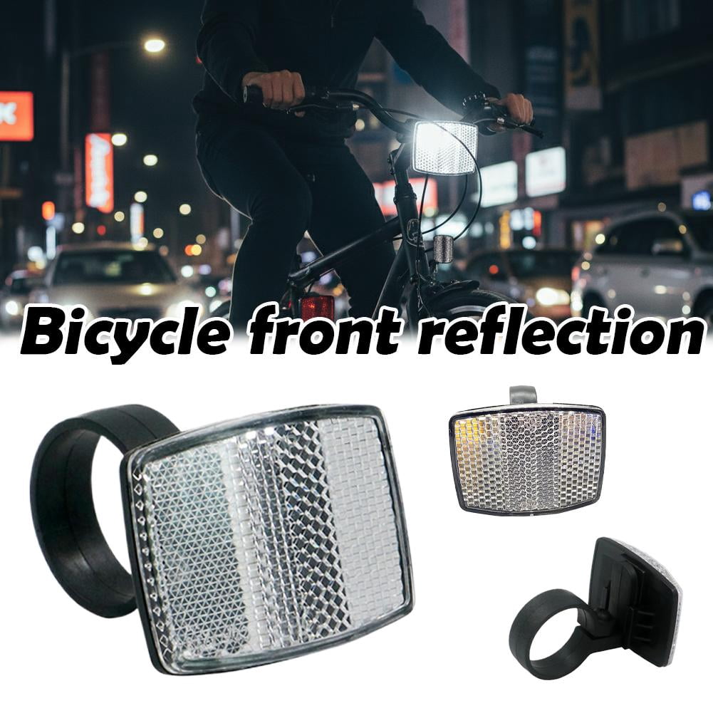 Bike Front and Rear Safety Reflector, Plastic Bike Rear Reflective ...