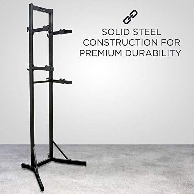 Bike Garage Storage Rack, 2 Bicycle Garage Floor Stand, Foldable