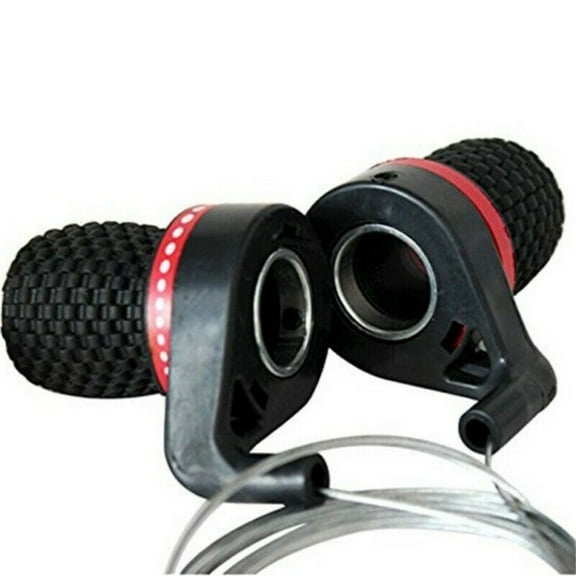 Bike Gear Grip Shift Levers - Rubber Material, Red+Black, Good Grip, Comfortable, Space-Saving, for Mountain/Road Bikes