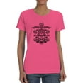 thumbnail image 1 of Bike Girl W Roses Lineart Shaped T-Shirt Women -Image by Shutterstock, Female Large, 1 of 4