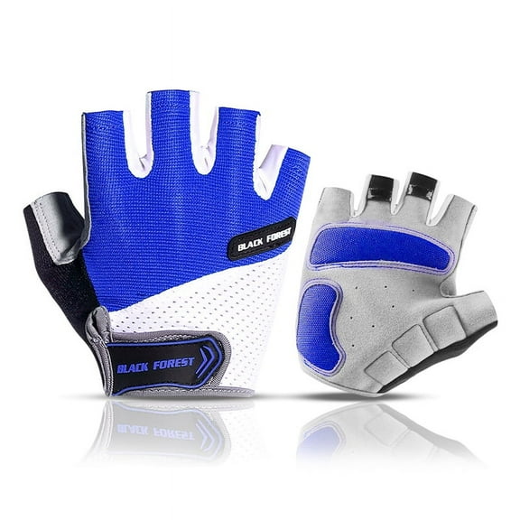 Bike Gloves for Men Women with Anti-Slip Shock-Absorbing Pad, Light Weight Half-Finger Cycling Gloves