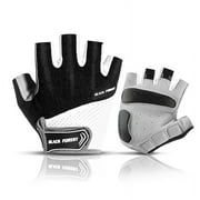 Bike Gloves for Men Women with Anti-Slip Shock-Absorbing Pad, Light Weight Half-Finger Cycling Gloves