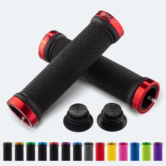 Bike Grips, Bike Handlebar Grips, Mountain Bike Grips Handlebar, MTB Grips, Bicycle Grips BMX Grips, Bicycle Handlebar Grips Handles for Adults. Ebike, MTB, Scooter, Lock on