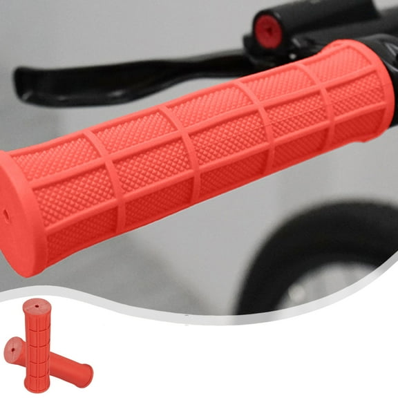 Bike Grips, Handlebar Covers, 22.2mm Rubber Handlebar Grip Ergonomic Non-Slip Shock Absorption Comfortable Soft for Bicycles