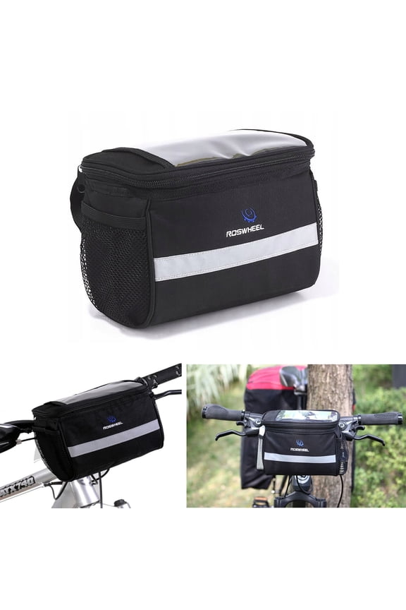 Bike Handlebar Bags, TSV Bicycles Pouch Touchscreen Cell Phone Holder Bags, Cycle Front Frame Storage Basket