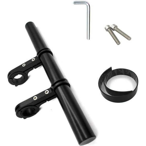 Bike Handlebar Extender, 10.2In Lightweight Durable Double Bike Handlebars, Multi-Functional Aluminum Alloy Extension Bracket for Holding Motorcycle E-Bike Lamp Speedometer GPS Phone Mount Holder