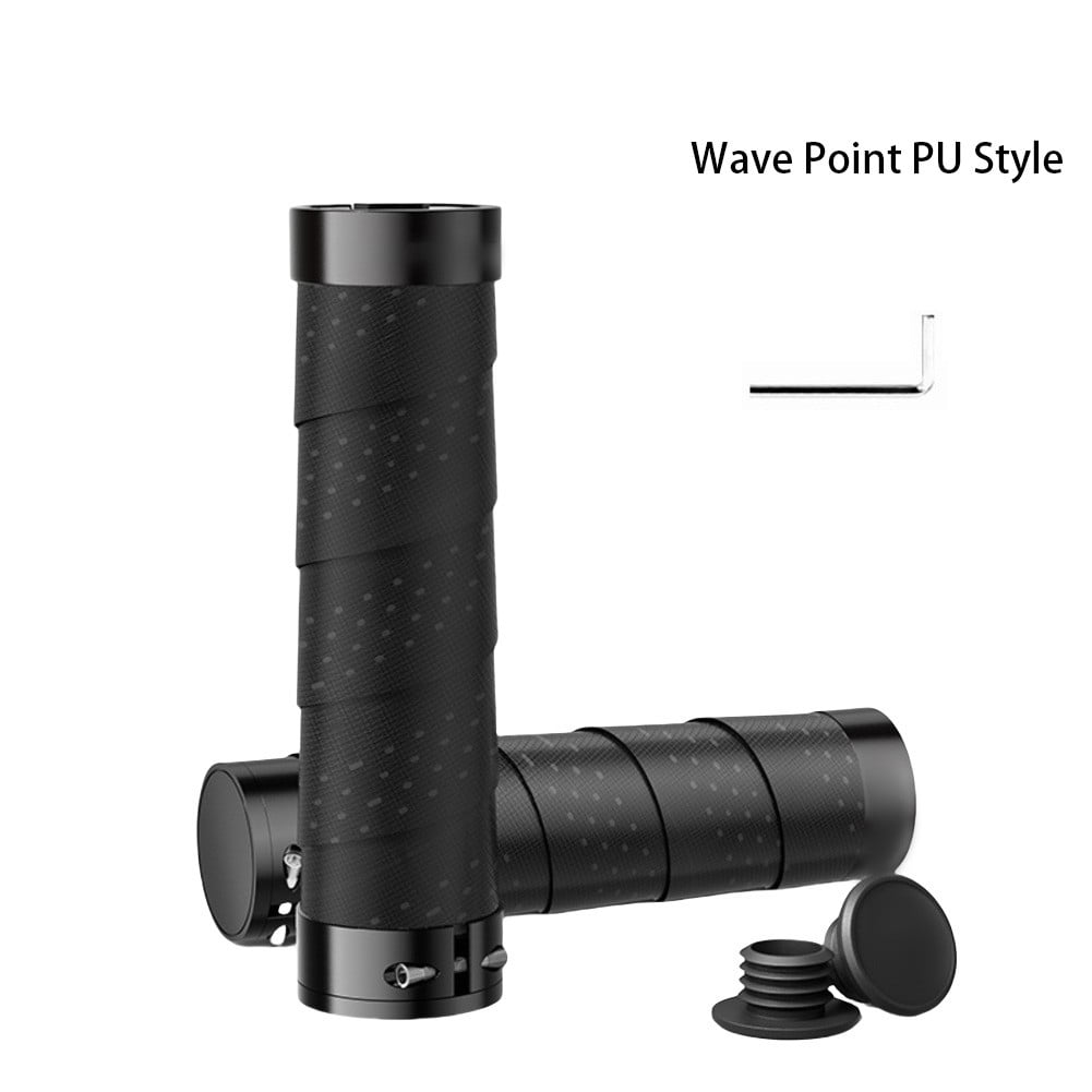 Bike Handlebar Grips Aluminum Double Lock-on Mountain Shock-absorbing ...