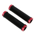 Bike Handlebar Grips With Aluminum Alloy Double Lock On Handlebar Ends