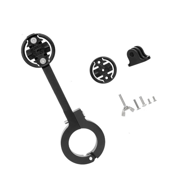Bike Handlebar Mount for Cycling Computer & Camera, Adjustable Angles, Lightweight Design