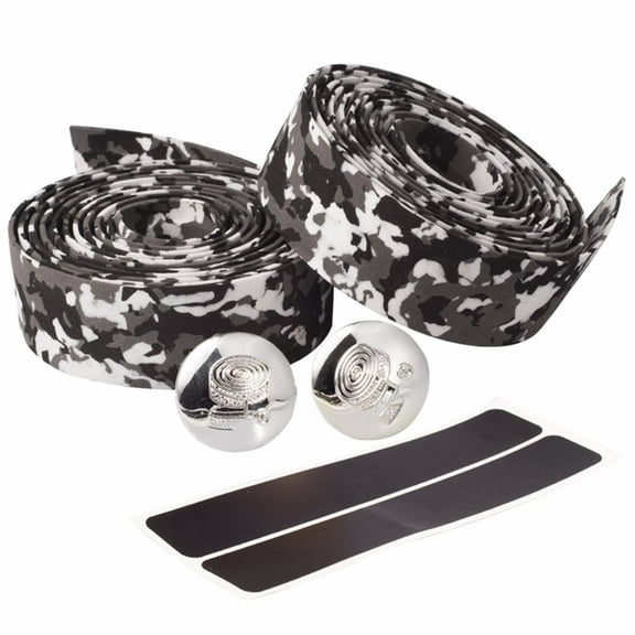 Bike Handlebar Tape EVA Black - Enhance Your Bike Handlebar Grip with These Bicycle Handlebar Tape - Wrap Your Bike Handlebar for an Awesome Comfortable Ride (Black 6pcs set)