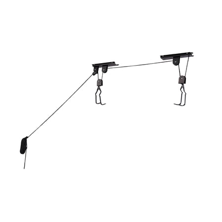 Bike Hanger – Overhead Hoist Pulley System with 100lb Capacity for Bicycles or Ladders – Secure Garage Ceiling Storage by RAD Cycle