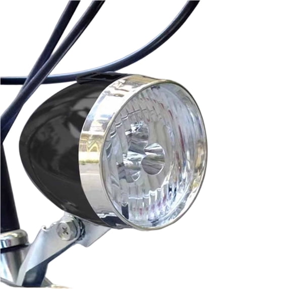 Bike Headlight, USB Rechargeable Retro LED Front Light for Mountain Bicycles High Brightness Cycling Equipment Safety Night Riding Accessory Durable Construction