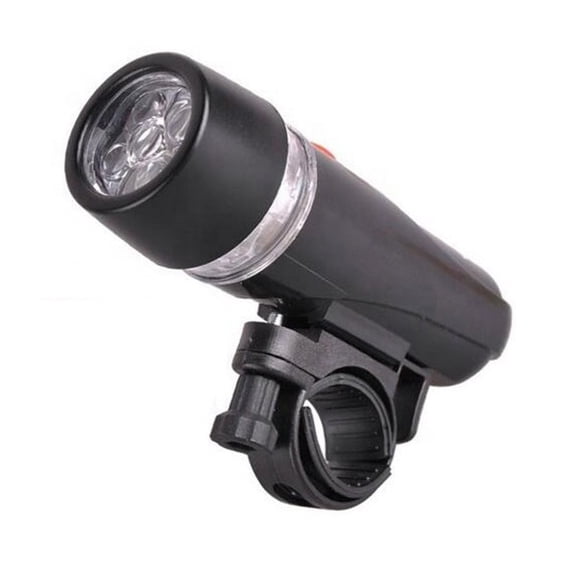 Bike Headlight White LED Flash Modes AAA Battery Power Handlebar Mount Universal