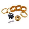 thumbnail image 1 of Bike Headset Spacer and Headset Top Aluminum Alloy Headset nut Stem Fits 1-1/8" Stems and Forks - Golden, 1 of 7