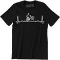 thumbnail image 1 of Bike Heartbeat Pulse Cycling Bicycle Ride Exercise Gift Men's T-Shirt, 1 of 4