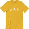 thumbnail image 1 of Bike Heartbeat Pulse Mountain Cycling Bicycle Ride Exercise Gift Men's T-Shirt, 1 of 4