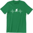 thumbnail image 1 of Bike Heartbeat Pulse Mountain Cycling Bicycle Ride Exercise Gift Men's T-Shirt, 1 of 4