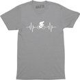 thumbnail image 1 of Bike Heartbeat Pulse Mountain Cycling Bicycle Ride Exercise Gift Men's T-Shirt, 1 of 4