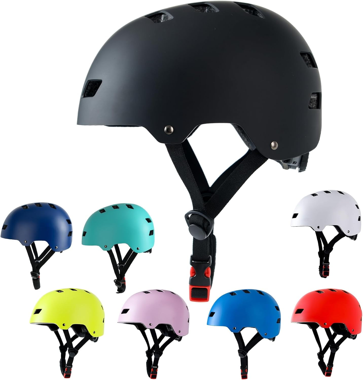 Bike Helmet Adjustable for Multi-Sport Cycling, Skateboarding, Roller Skating