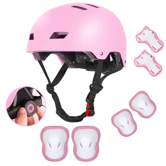 Bike Helmet, Helmet with Knee Pads Elbow Pads Wrist Guards,Ventilation Multi-Sport Scooter Rollerblading Skateboarding Cycling