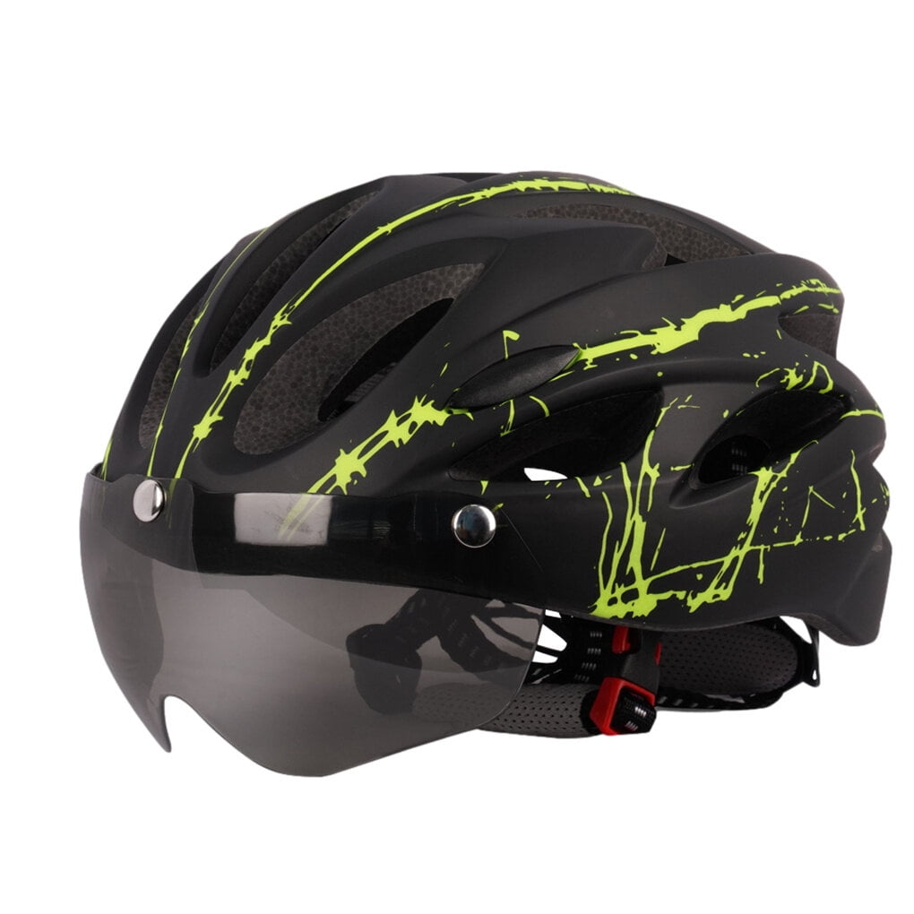 for Men Women with Safety Led Back Light Detachable Magnetic Goggles for Visor Mountain Road Adjustable Adult Cycling