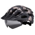thumbnail image 1 of Bike Helmet with USB Rechargeable Rear Light Detachable Magnetic Goggles Removable Sun Visor Mountain & Road Bicycle Helmets for Men Women Adult Cycling, 1 of 9