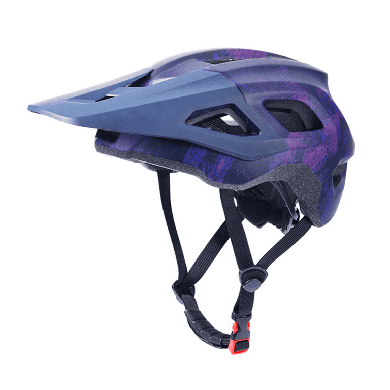 Bike Helmets for Men and Women Mountain Bike Helmet with Extended Visor Helmets for Adults Adjustable Comfortable Bicycle Helmet Road Bike Helmet 55 61cm Purple Walmart