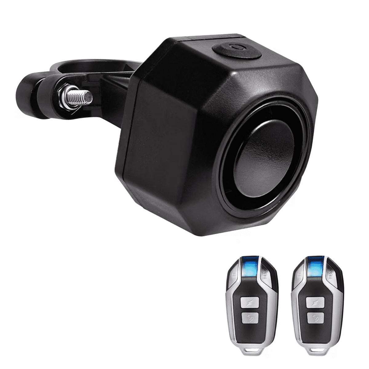 Bike Alarm USB Rechargeable Wireless Remote Vehicle Alarm Smart Antitheft Vibration Alarm With Motion Sensor Waterproof 110dB Loud Alarm For Ebikes Bicycle Motorcycle Scooter