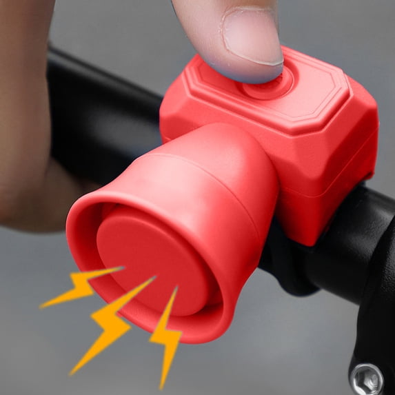 Bike Horn Electronic Alert, Waterproof Cycling Accessory, Usb-c Rechargeable, Loud 120db Safety Signal, Easy Strap Mount, Compact Handlebar Design, Topliu
