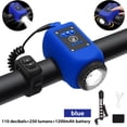 thumbnail image 1 of Bike Horn with Light,110 dB Loud Bicycle Horn, Electric Bike Headlight with 4 Light Modes, 6 Sounds Adjustable Volume, Rechargeable Battery Bike Front Light for Road, Mountain, Commuter Bicycles, 1 of 8