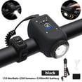thumbnail image 1 of Bike Horn with Light,110 dB Loud Bicycle Horn, Electric Bike Headlight with 4 Light Modes, 6 Sounds Adjustable Volume, Rechargeable Battery Bike Front Light for Road, Mountain, Commuter Bicycles, 1 of 8