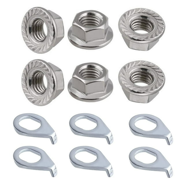 bike hub motor nuts safety washer front or rear hub Carbon Steel M8/M9