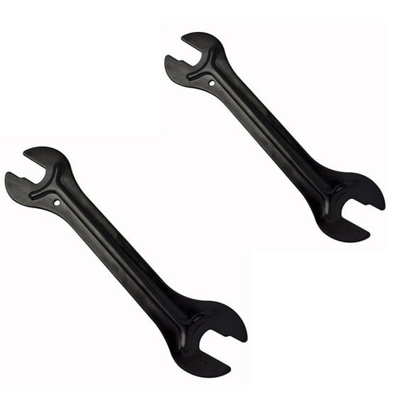 Bike Hub Wrench Spanner Tool for Bicycle Repair 13/15mm 14/16mm Open End Axle Nut Tool 2-Piece Carbon Steel Set for Outdoor Maintenance