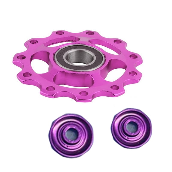 Bike Jockey Wheel CNC Anodized Aluminum Derailleur Pulley for Mountain Bikes and Road Bicycles to Ensure Smooth Shifting and Enhanced Durability A078 Multicolor