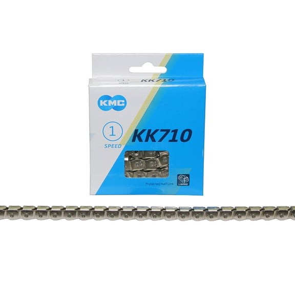 Bike KMC Chain 1/2x1/8x112-1/2 Link 1/Speed Kool Knight KK710 Silver.