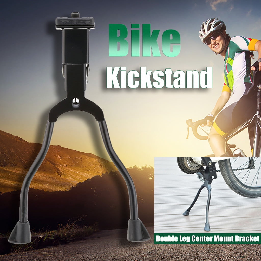 Bike Kick Stand 26'' Folding Double Leg Center Mount Bracket Ride1up