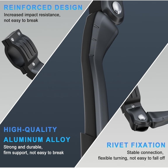 Bike Kickstand for 26-29 Inch Adult Bicycle, Adjustable Aluminum Bicycle Kickstand, Sturdy and Non-slip Kick Stand for Mountain/Road/E-Bike$$Tools & Hardware Other