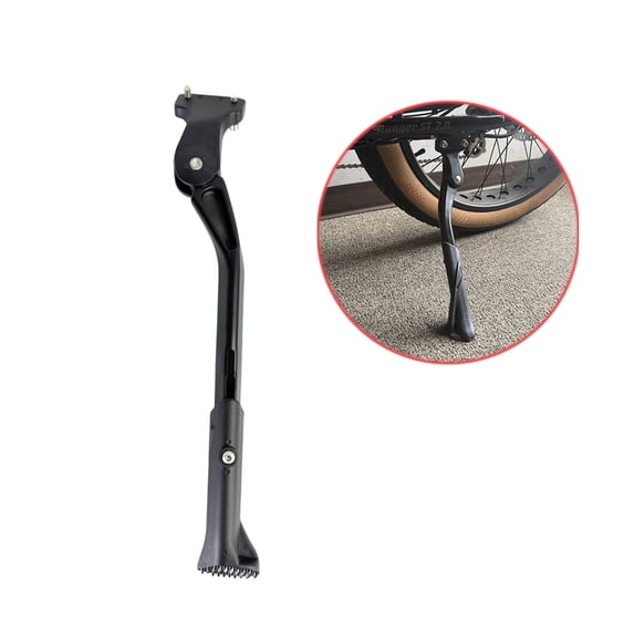 Bike Kickstand Aluminium Adjustable Heavy Duty Universal For 26 /27/29 in Bike and Ebike Screw ON The Rear Frame