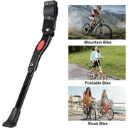 Bike Kickstand, Aluminum Adjustable Height Rear Side Bicycle Kick Stand for 20- 28 Adult Bikes , Mountain Bike, Road Bike Bicycles