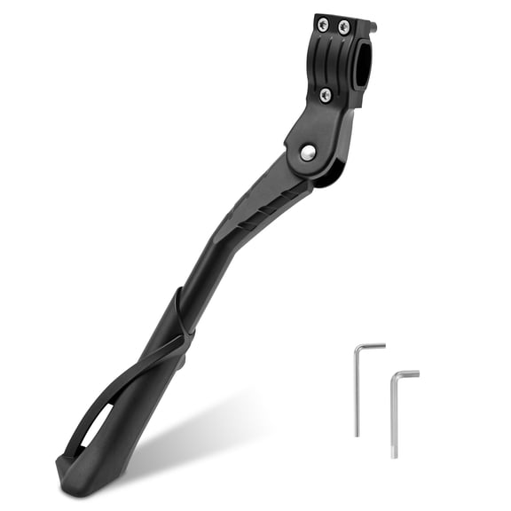 Bike Kickstand Stable Non Slip Aluminum Alloy Bicycle Kickstand Height Adjustable Suitable for 24-29 Inch Mountain and E Bike