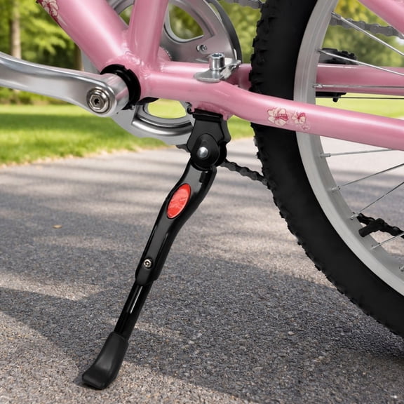 Bike Kickstand for 16 18 20 Inch Bicycle, Adjustable Center Mount Bike Stand for 16-20" Wheel Mountain/Road/Sports/Adult Bikes, Aluminum Alloy