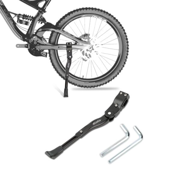 Bike Kickstand for Adult Bikes, Heavy Duty Adjustable Bicycle Kickstand, Fits 24–29 Inch Mountain & Road Bikes