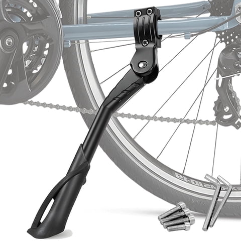 Bike Kickstands, Adjustable Rear Side Bicycle Kickstand for 24 26 27 29 inch, Riding Kick Stands for Teen Adult Bike 24-29 inch Mountain Bike 700 Road Bike BMX MTB