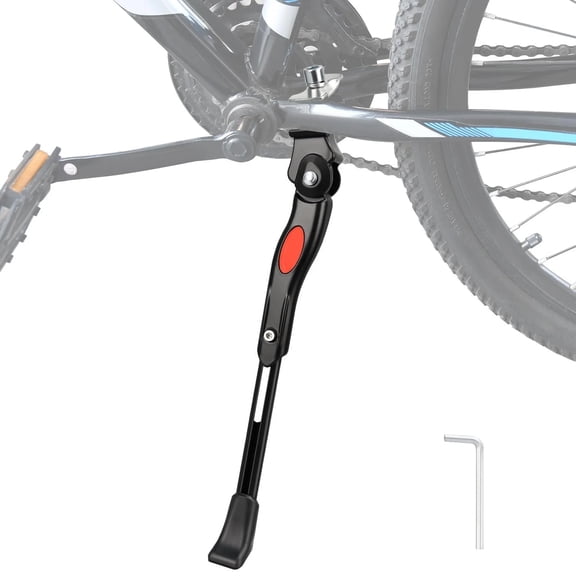 Bike Kickstands, Bicycle Kickstand for 16/20/24/26in Wheels Bike, Adjustable Bike Kickstand for Mountain Bike Road Bicycle(1 Pack Black, for 16/20/24/26in Wheels)