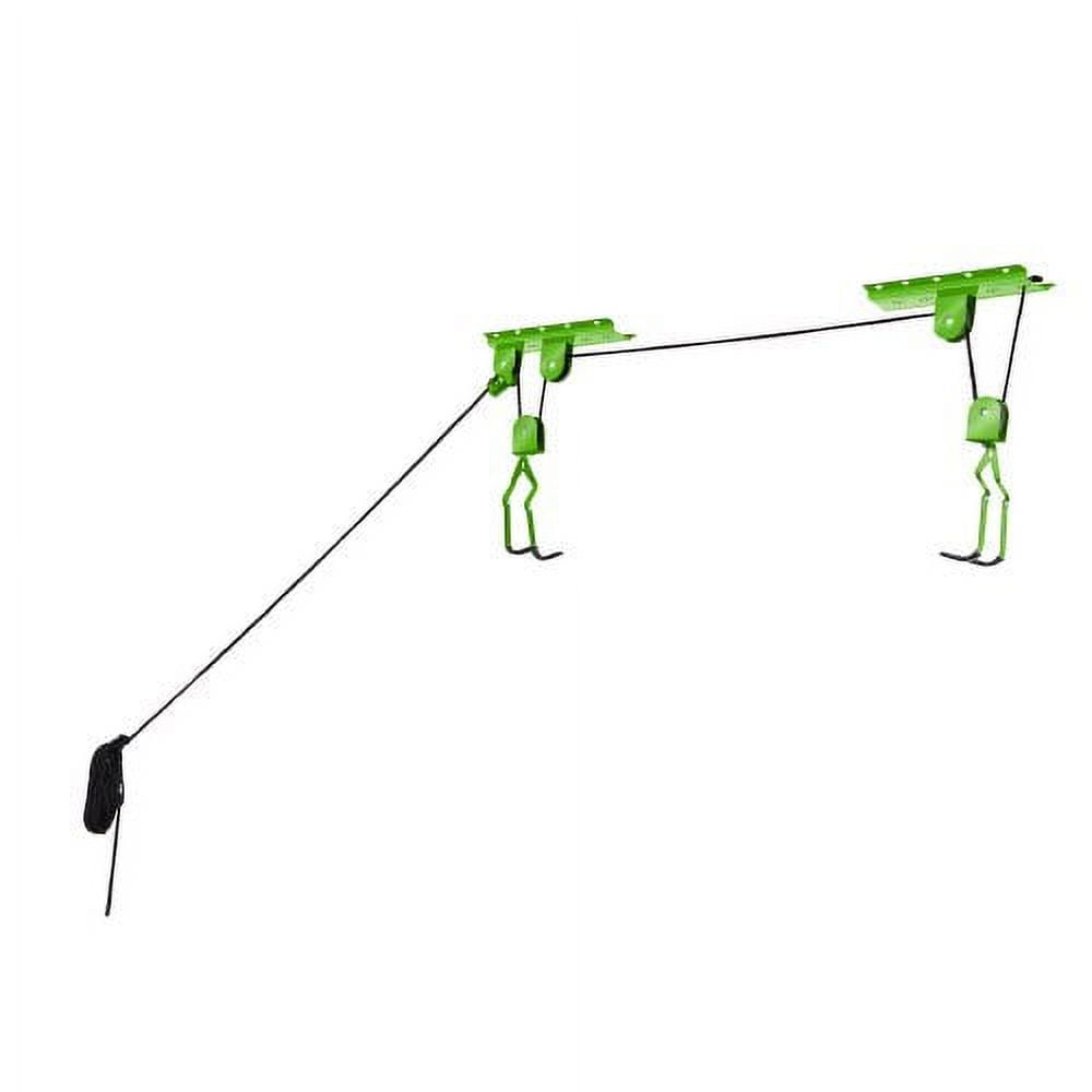 Heavy Duty Black Steel Ceiling Mount Bike Storage System