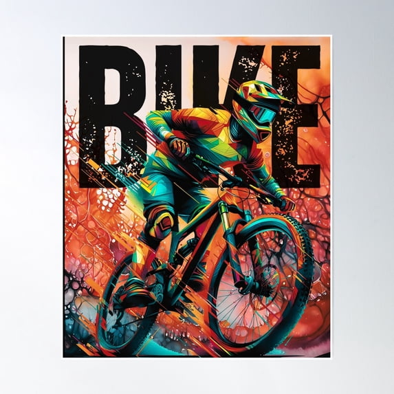 Bike Life Poster Wall Art, Modern Wall Decor, 12x18 UNFRAMED