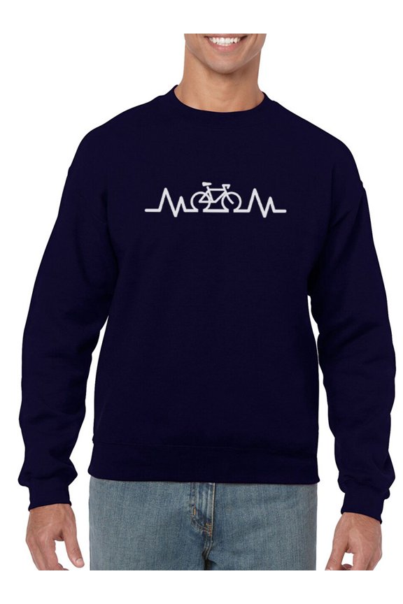 Bike Lifestyle Design Sweatshirt Men -GoatDeals Designs, Male Large