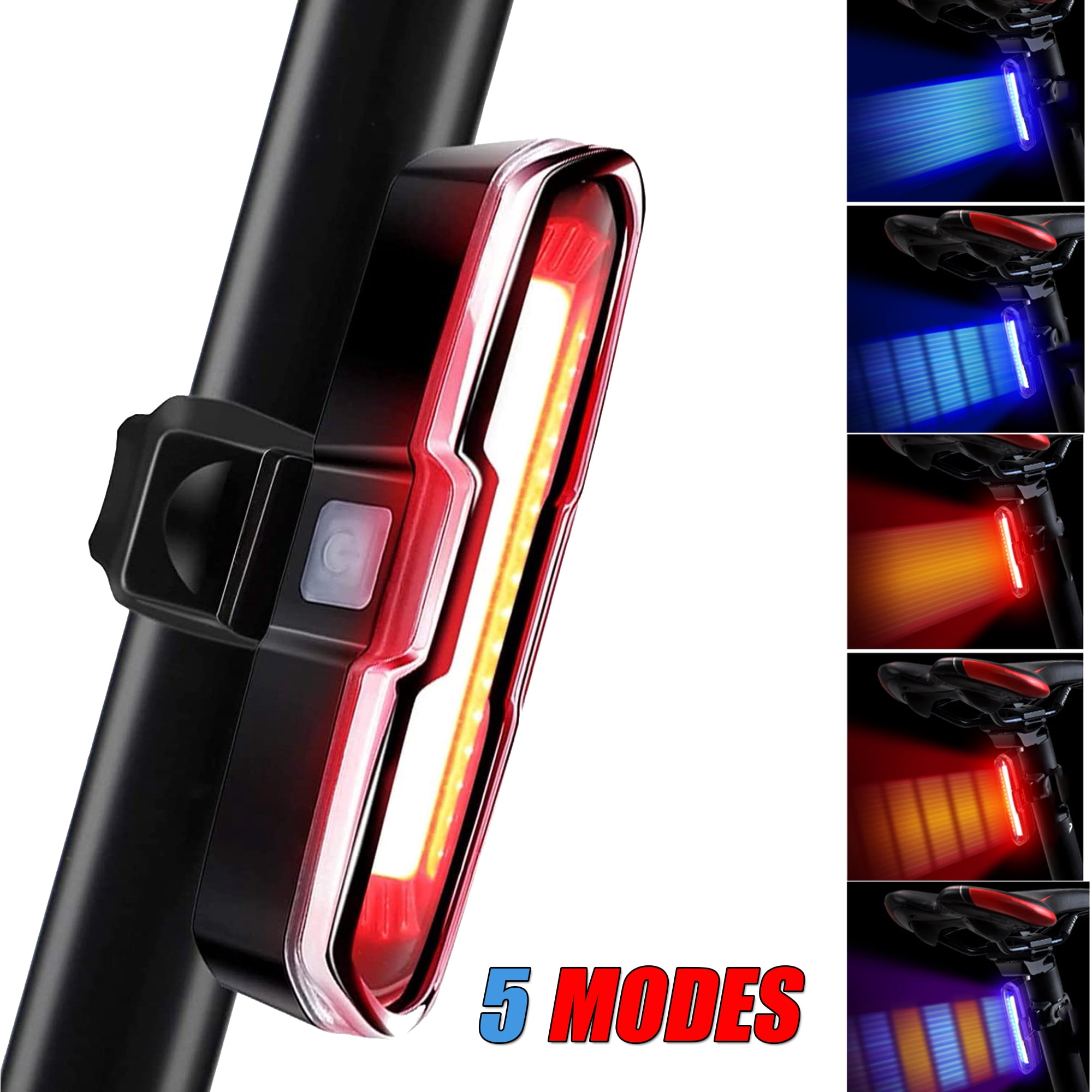 Bike Light 110 Lumens Bike Rear Light, USB Rechargeable LED Bicycle