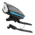 thumbnail image 1 of Bike Light Bicycle Headlight with Horn USB Rechargeable LED Front Light IP44 Waterproof 5 Modes 120dB for Night Cycling Safety Blue, 1 of 7
