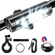Bike Light Front, 1000 Lumen Multi-Functional Bicycle Light with Reverse Charging, IPX4 Waterproof, Top Magnet, Aluminum Alloy Material, Bike Headlight for Mountain, Road, Fishing, Hiking, Camping